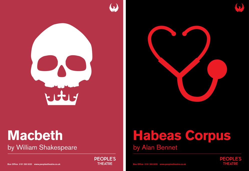 The Macbeth, William Shakespeare and The Habeas Corpus, Alan Bennet poster for the People’s Theatre